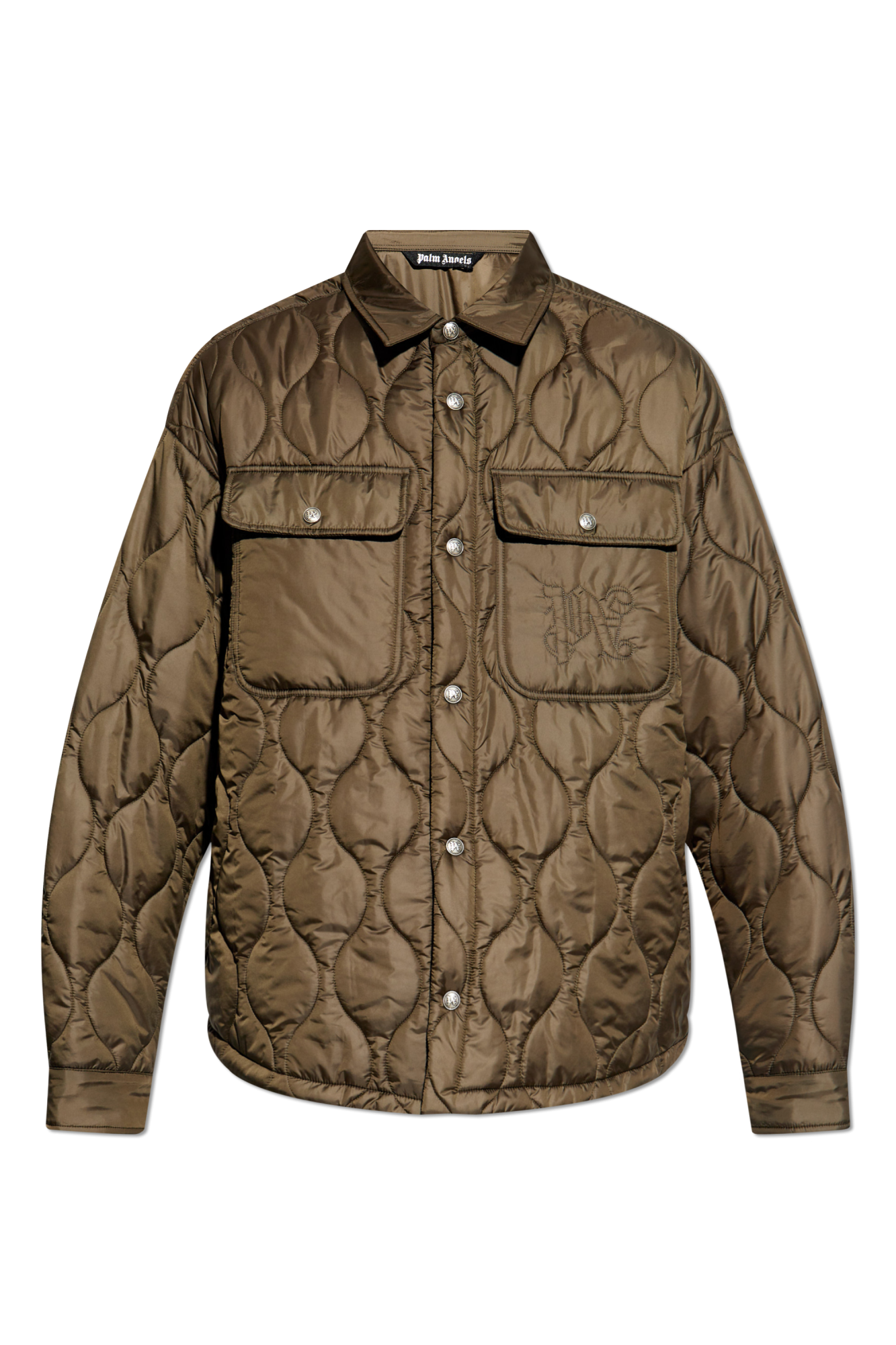 SchaferandweinerShops Japan - Green Quilted jacket with logo
